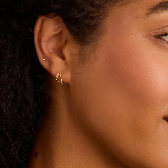 Gorjana Crew Split Huggies - Picture 3 of 5